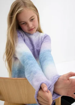 Niños bonprix bonprix Vestido de punto con degradado cromático