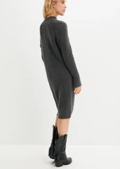 Mujer bonprix bonprix Vestido de punto con dobladillo asimétrico