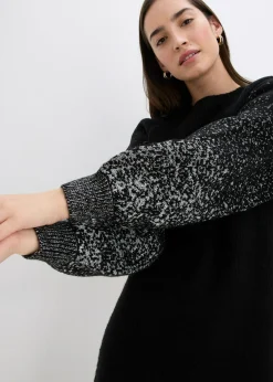 Mujer bonprix bonprix Vestido de punto con efecto brillante