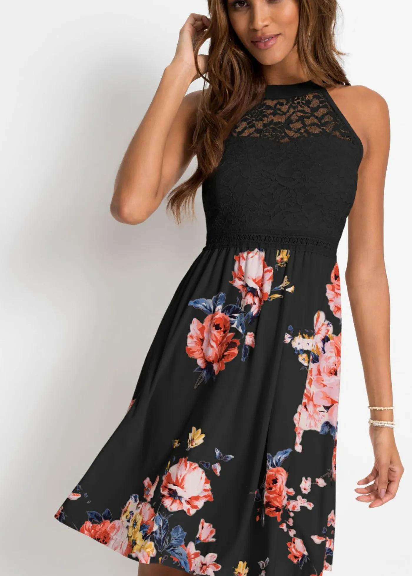 Mujer bonprix bonprix Vestido de punto con encaje