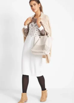 Mujer bonprix bonprix Vestido de punto con estampado invernal