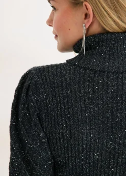 Mujer bonprix bonprix Vestido de punto con lentejuelas