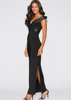 Mujer bonprix bonprix Vestido de punto con lentejuelas