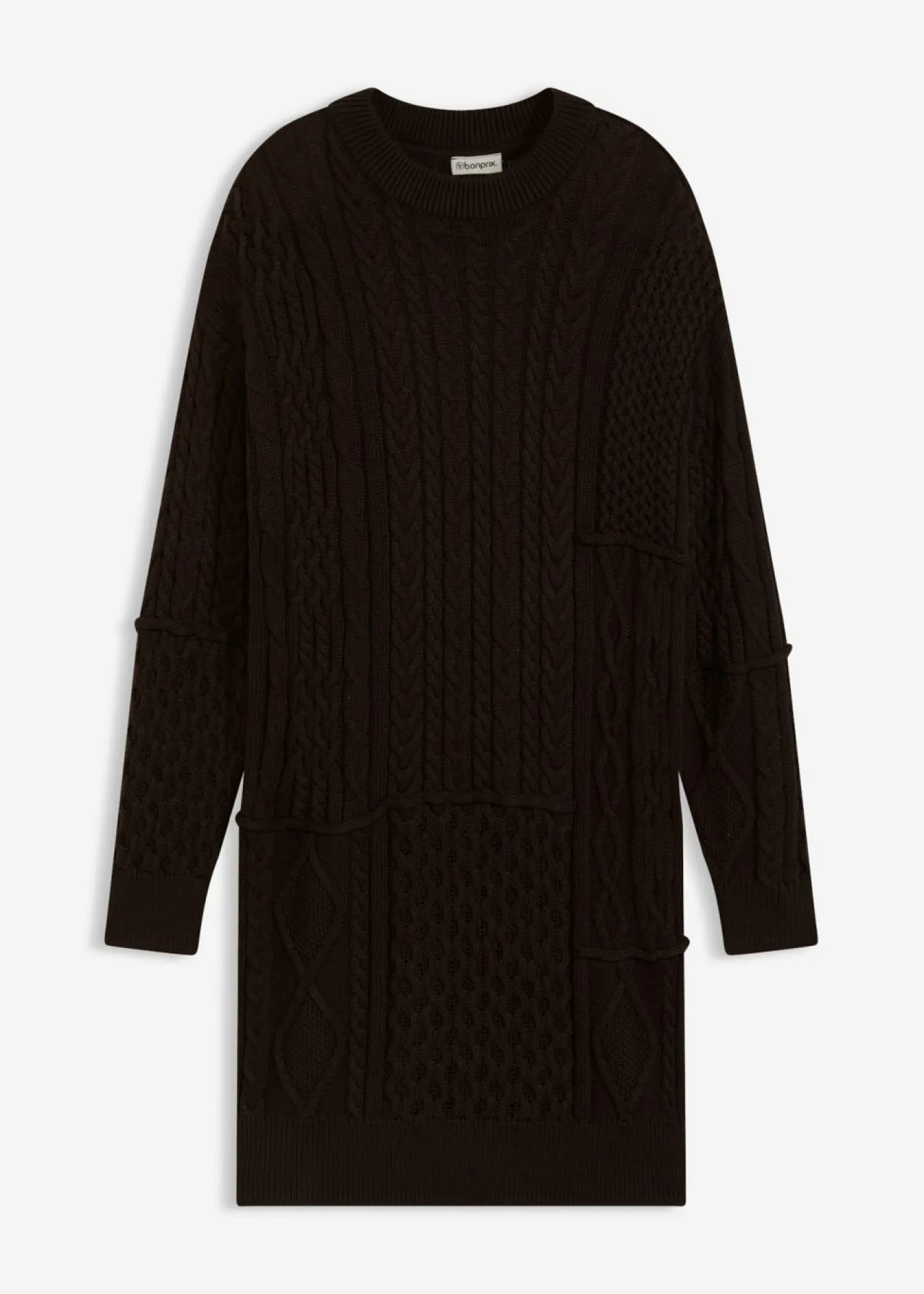 Mujer bonprix bonprix Vestido de punto con patrón trenzado