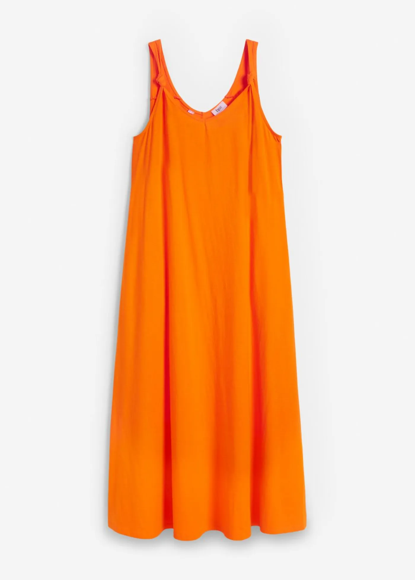 bonprix bonprix Vestidos>Vestido de punto de algodón puro Naranja cálido