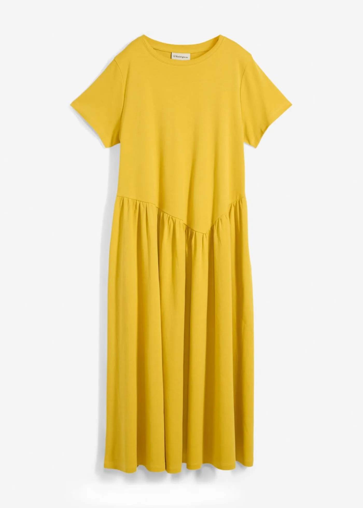 bonprix bonprix Vestidos>Vestido de punto de algodón orgánico puro curry limón