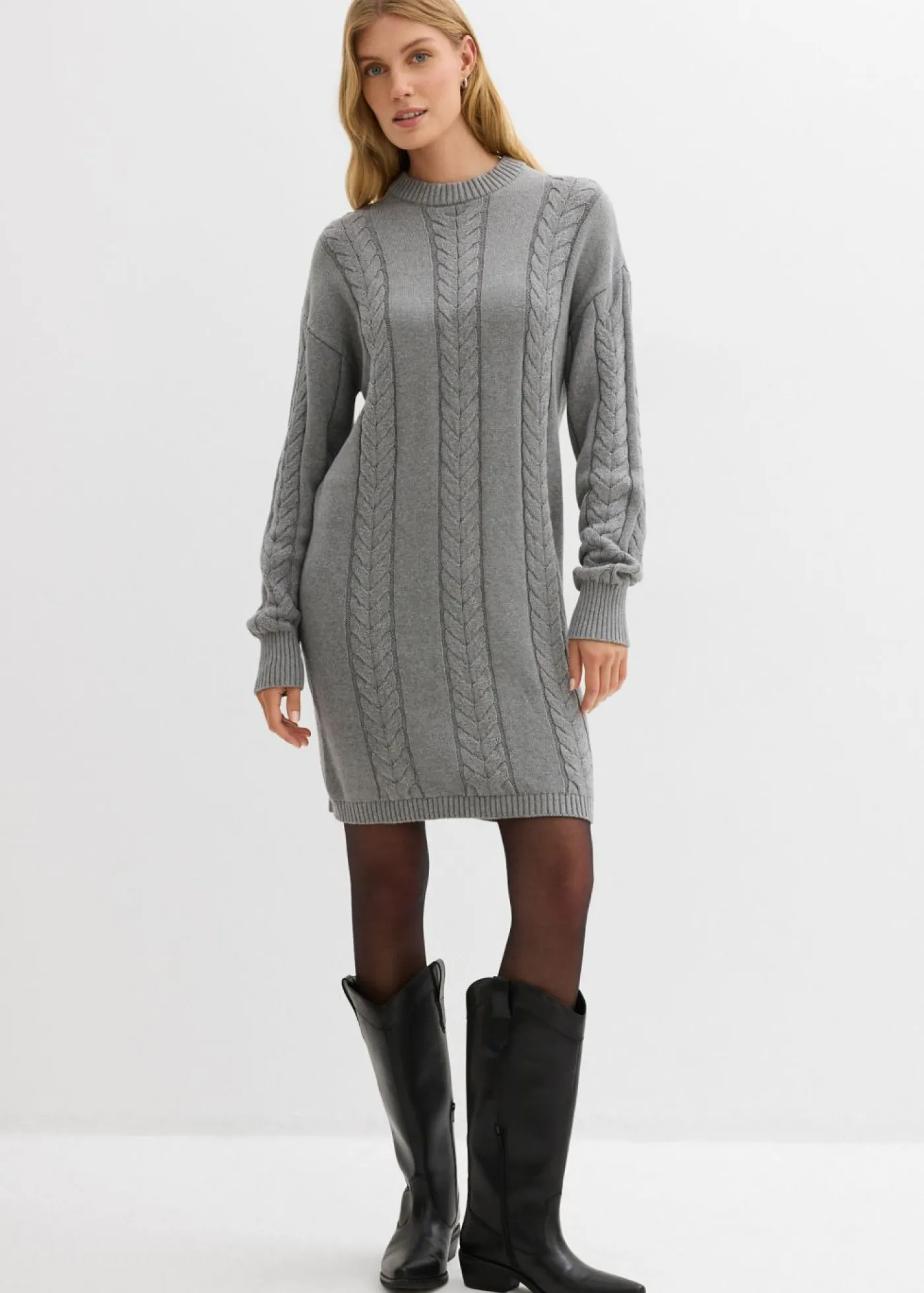 Mujer bonprix bonprix Vestido de punto de algodón puro