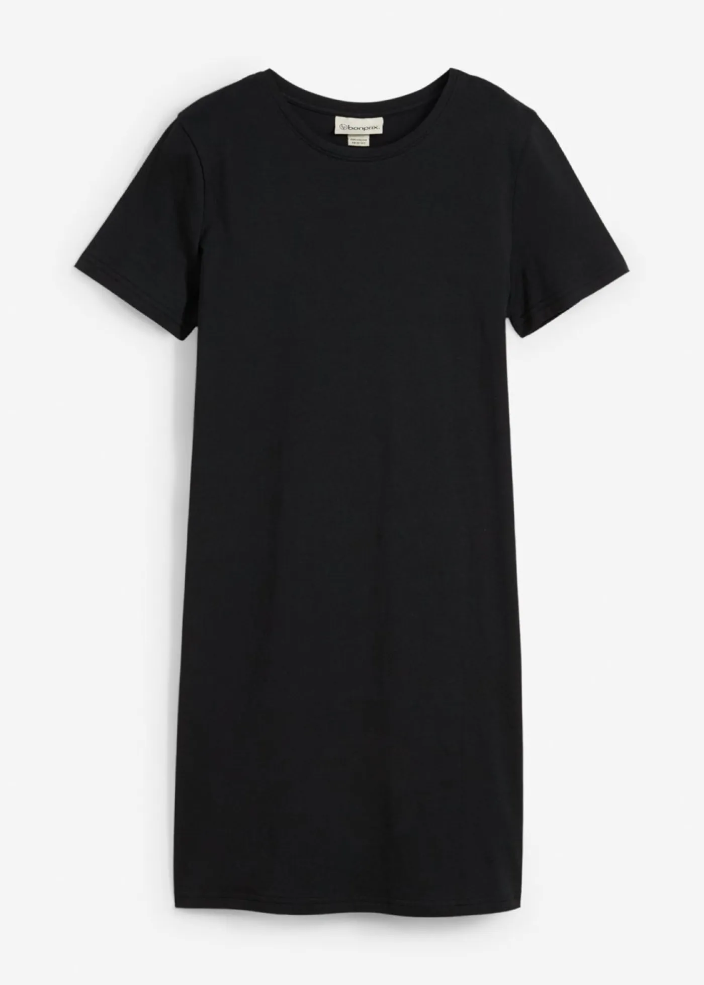 bonprix bonprix Ropa 9 A 16 Años·Vestidos Y Monos>Vestido de punto de algodón orgánico puro Negro