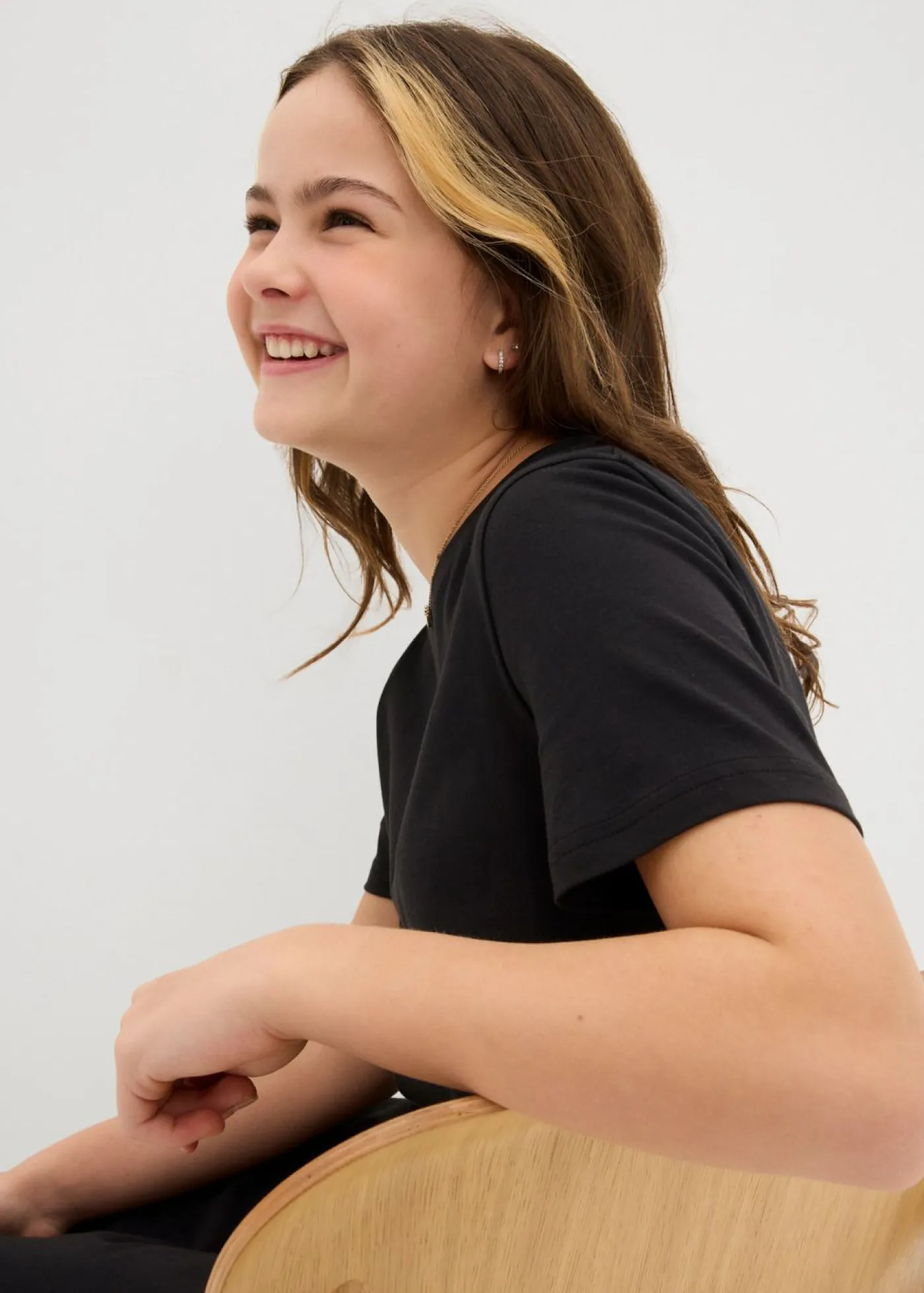 bonprix bonprix Ropa 9 A 16 Años·Vestidos Y Monos>Vestido de punto de algodón orgánico puro Negro