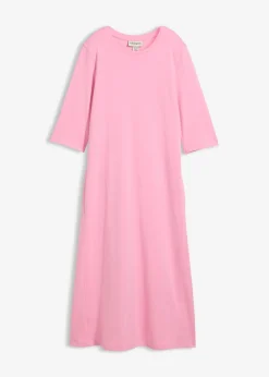 bonprix bonprix Vestidos|Novedades>Vestido de punto de algodón grueso Rosa