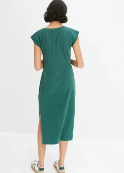 Mujer bonprix bonprix Vestido de punto de algodón con elástico