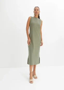 Mujer bonprix bonprix Vestido de punto de algodón con elástico