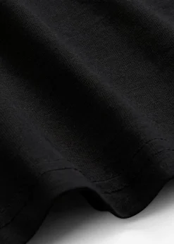 bonprix bonprix Básicos|Vestidos>Vestido de punto de algodón orgánico elástico Negro