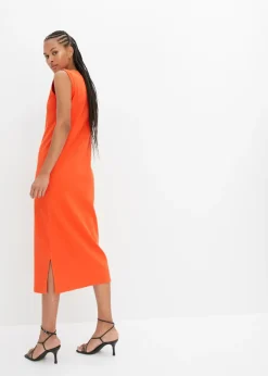 Mujer bonprix bonprix Vestido de punto de algodón con elástico