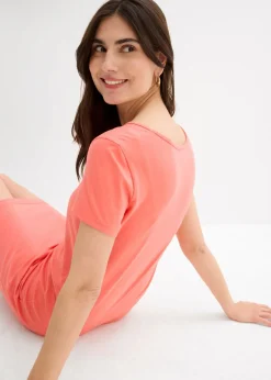 Mujer bonprix bonprix Vestido de punto de algodón orgánico elástico