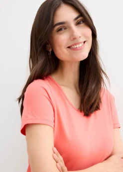 Mujer bonprix bonprix Vestido de punto de algodón orgánico elástico