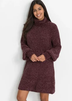 Mujer bonprix bonprix Vestido de punto de chenilla de poliéster reciclado