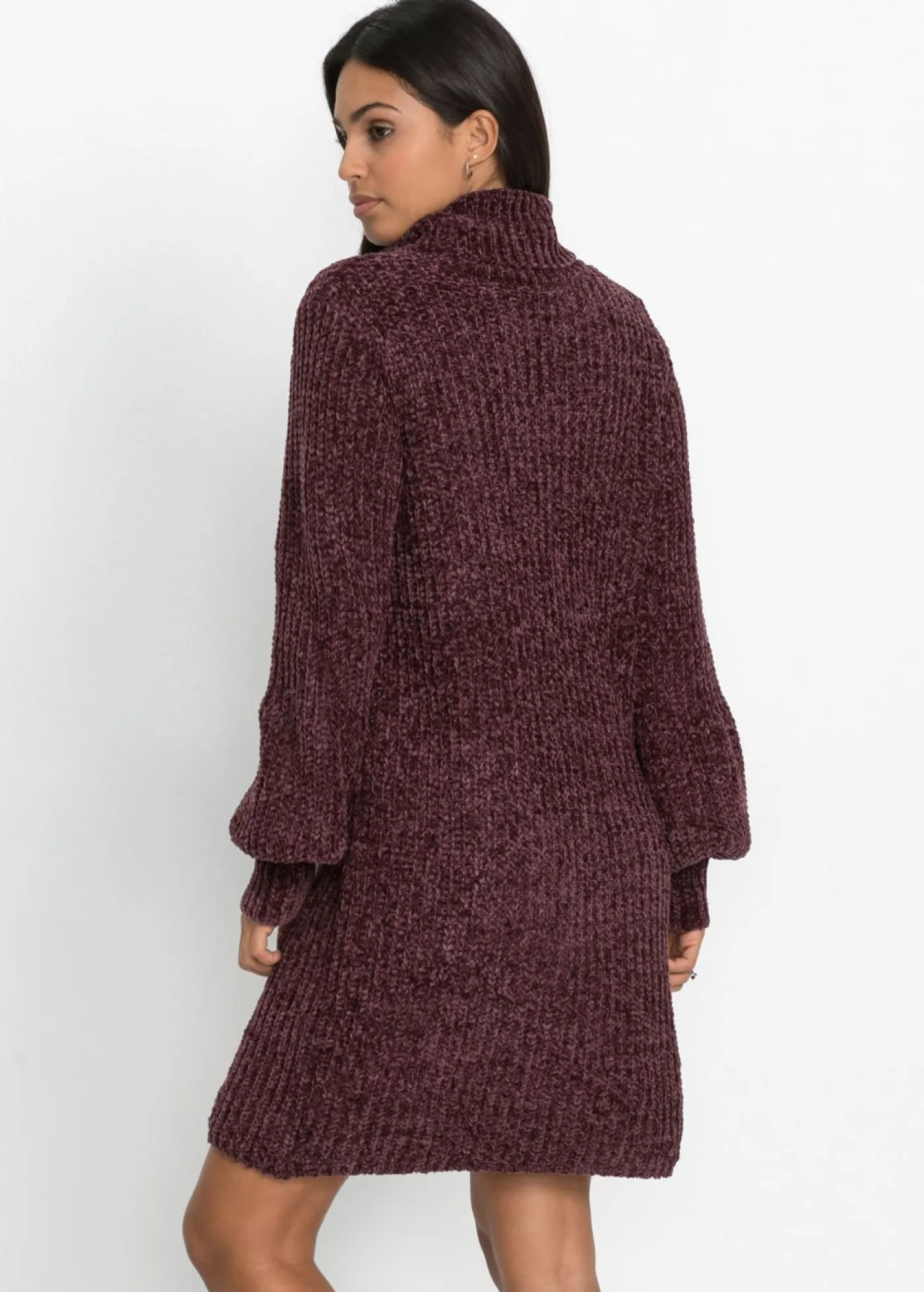 Mujer bonprix bonprix Vestido de punto de chenilla de poliéster reciclado