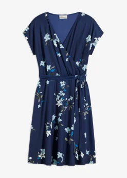 Mujer bonprix bonprix Vestido de punto de diseño cruzado