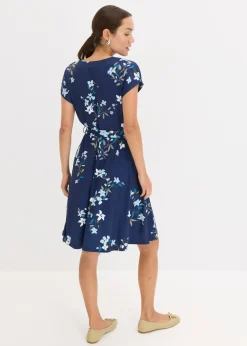 Mujer bonprix bonprix Vestido de punto de diseño cruzado