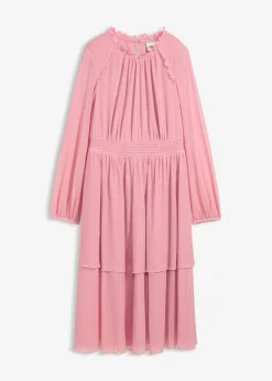 bonprix bonprix Vestidos|Novedades>Vestido de punto de malla fina orquídea ahumado