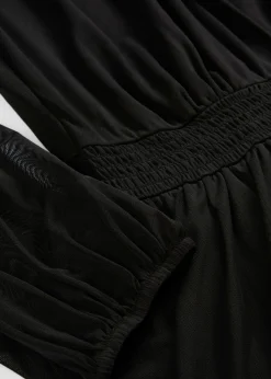 bonprix bonprix Vestidos|Novedades>Vestido de punto de malla fina Negro