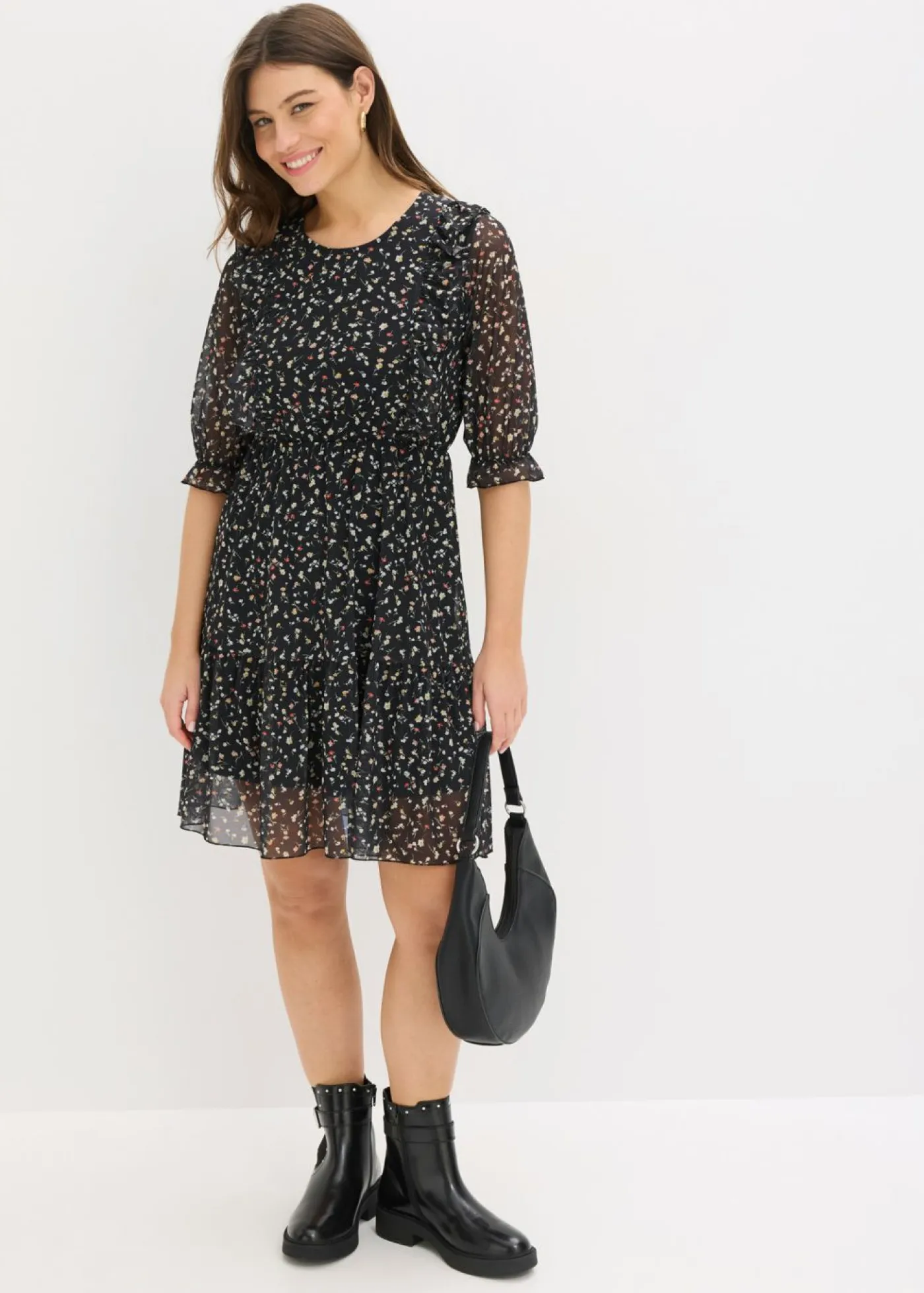 Mujer bonprix bonprix Vestido de punto de malla fina