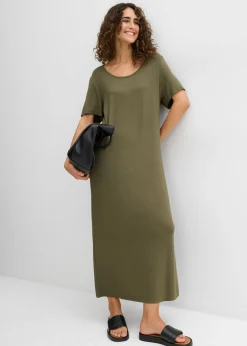 Mujer bonprix bonprix Vestido de punto de mezcla de viscosa fluida