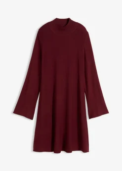 Mujer bonprix bonprix Vestido de punto de mezcla de viscosa con línea en A