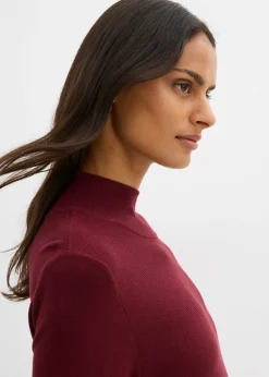 Mujer bonprix bonprix Vestido de punto de mezcla de viscosa con línea en A