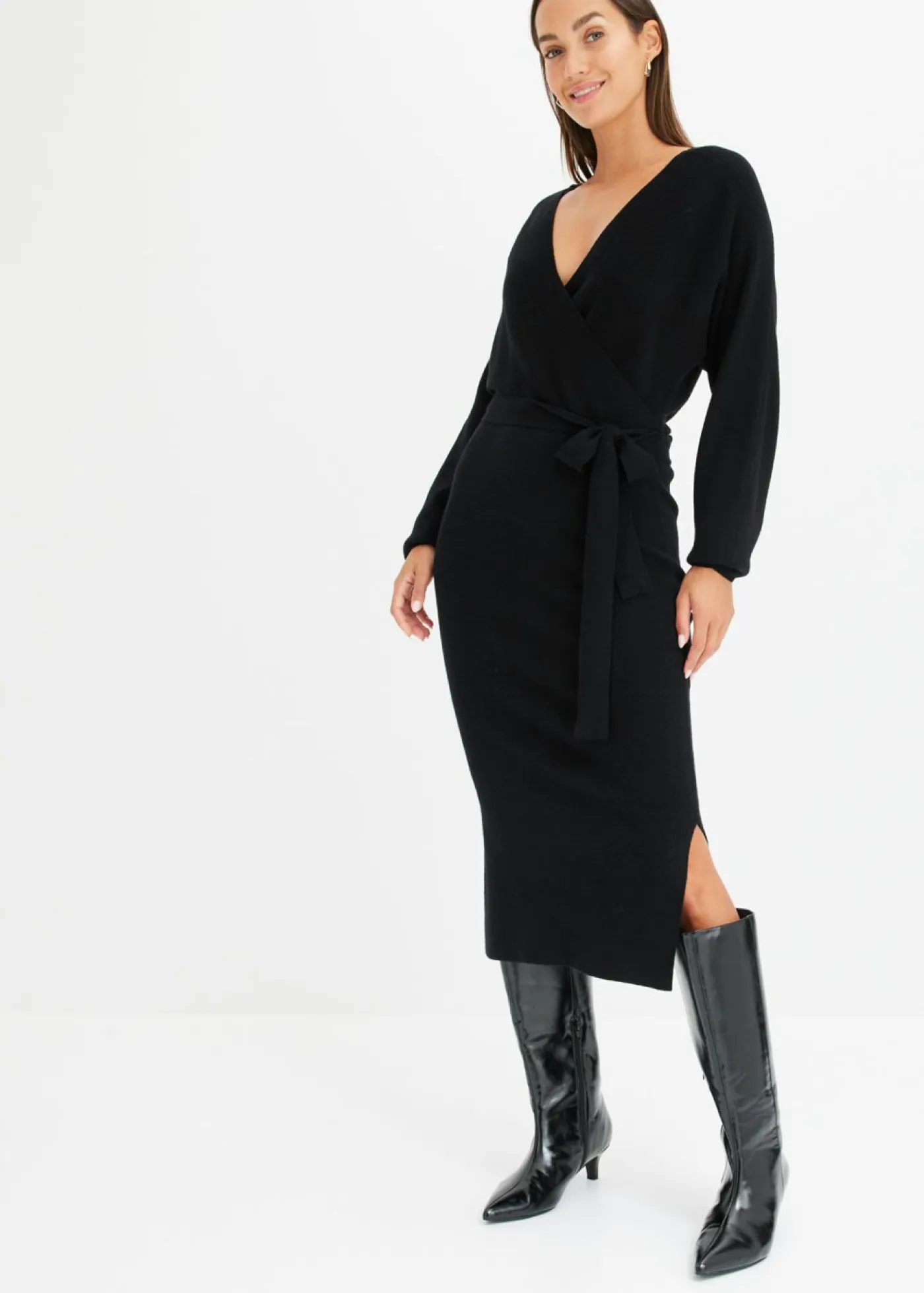 Mujer bonprix bonprix Vestido de punto de mezcla de viscosa fluida