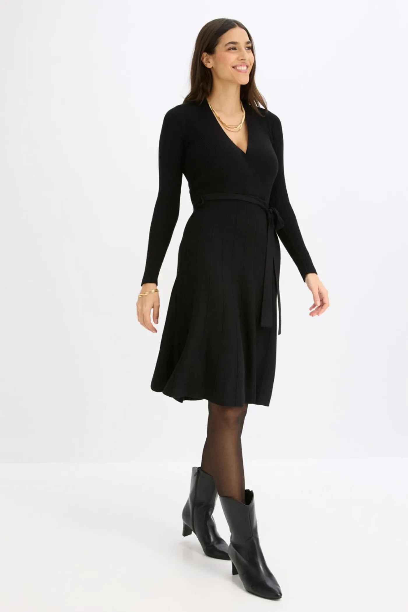 Mujer bonprix bonprix Vestido de punto de mezcla de viscosa