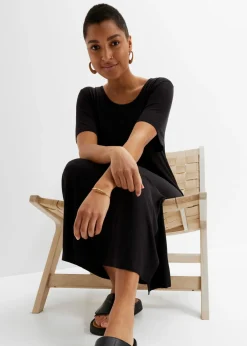 Mujer bonprix bonprix Vestido de punto de mezcla de viscosa fluida