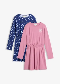 Niños bonprix bonprix Vestido de punto de mezcla de algodón orgánico elástico (2 unidades)