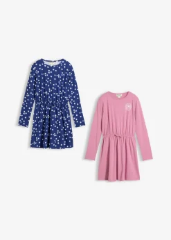 Niños bonprix bonprix Vestido de punto de mezcla de algodón orgánico elástico (2 unidades)
