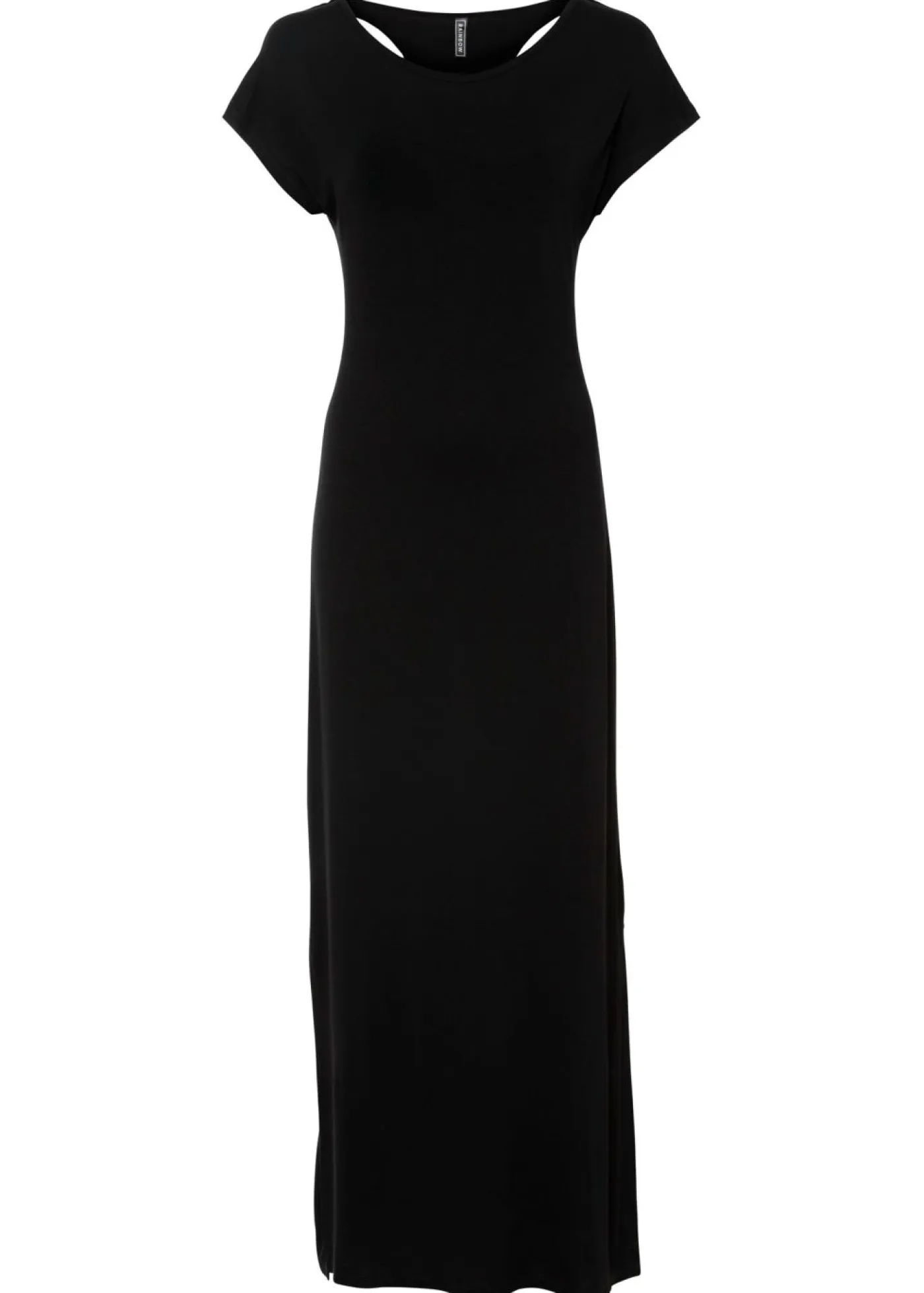 bonprix bonprix Vestidos|Tallas Pequeñas>Vestido de punto de mezcla fluida de viscosa y elastano Negro