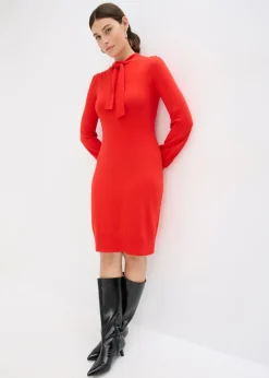 Mujer bonprix bonprix Vestido de punto de mezcla de viscosa fluida