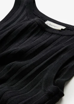 Mujer bonprix bonprix Vestido de punto de mezcla de viscosa con línea en A