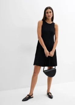 Mujer bonprix bonprix Vestido de punto de mezcla de viscosa con línea en A