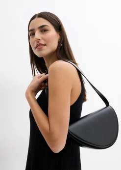 Mujer bonprix bonprix Vestido de punto de mezcla de viscosa con línea en A