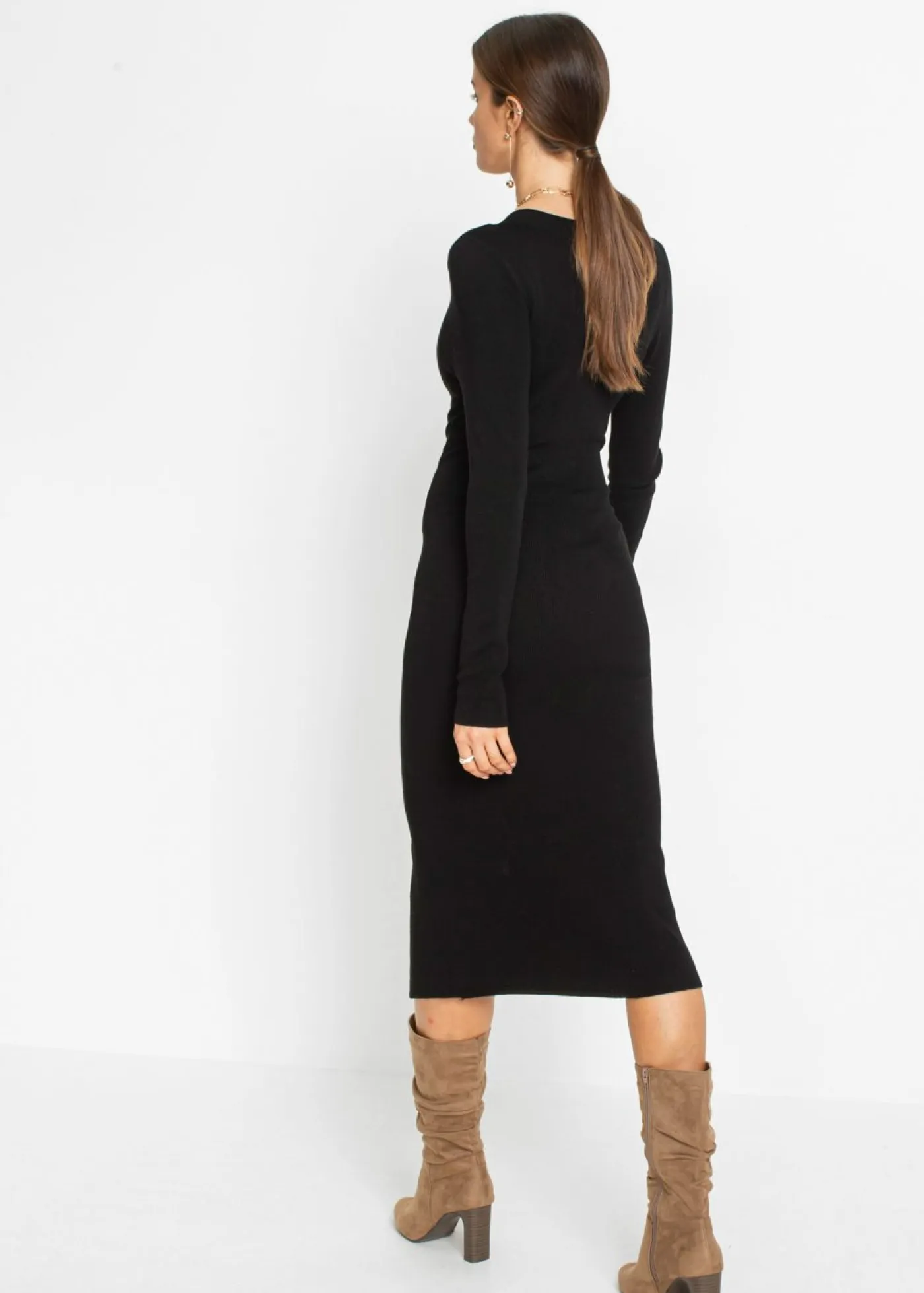 Mujer bonprix bonprix Vestido de punto de mezcla de viscosa