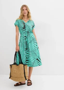 Mujer bonprix bonprix Vestido de punto de mezcla de viscosa fluida