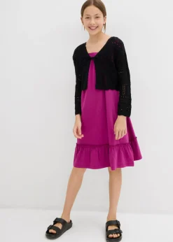 Niños bonprix bonprix Vestido de punto de mezcla de algodón orgánico elástico