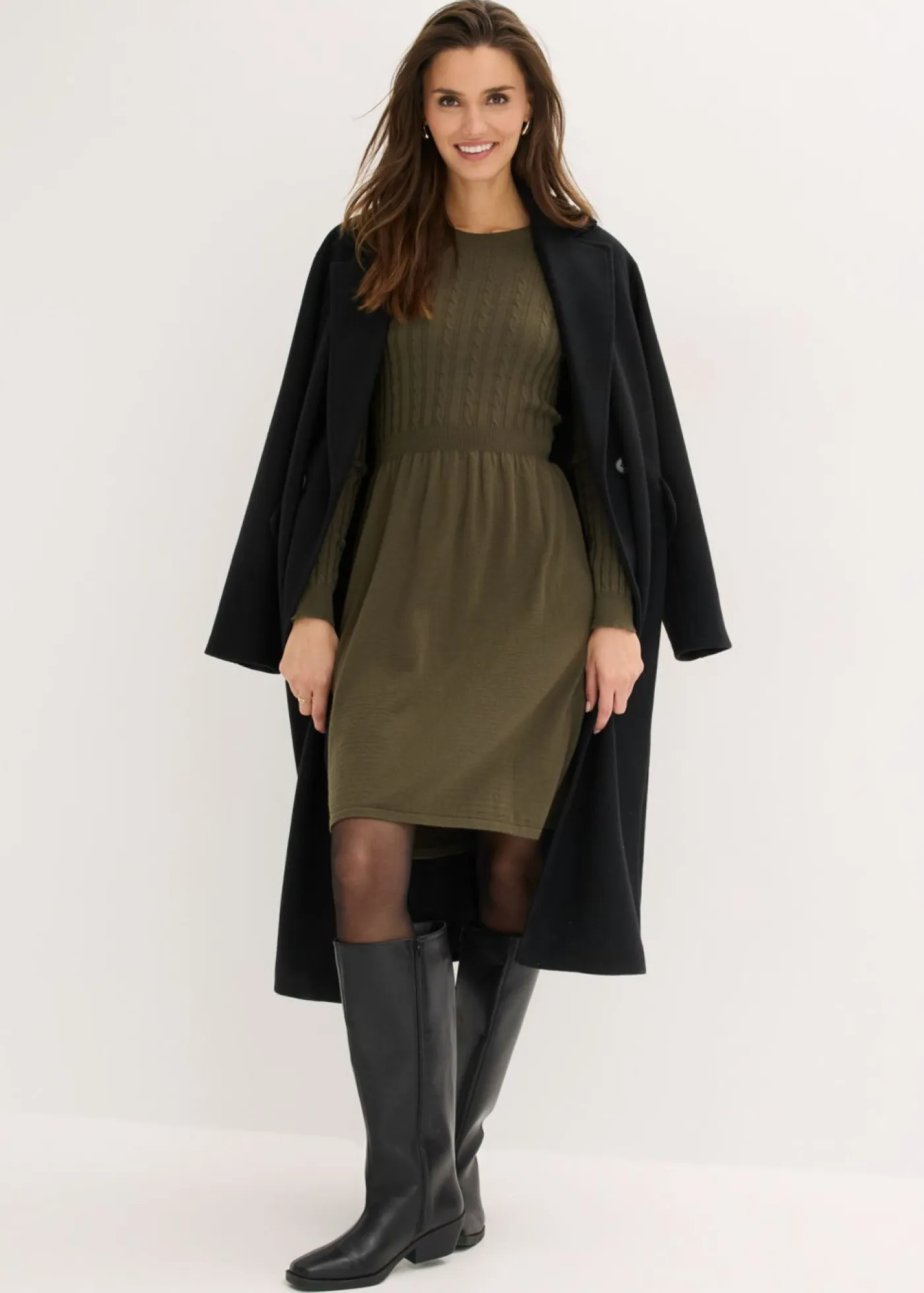 Mujer bonprix bonprix Vestido de punto de mezcla de viscosa