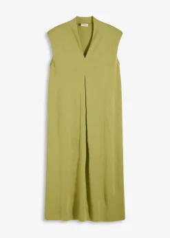 Mujer bonprix bonprix Vestido de punto de piqué de viscosa con hombreras