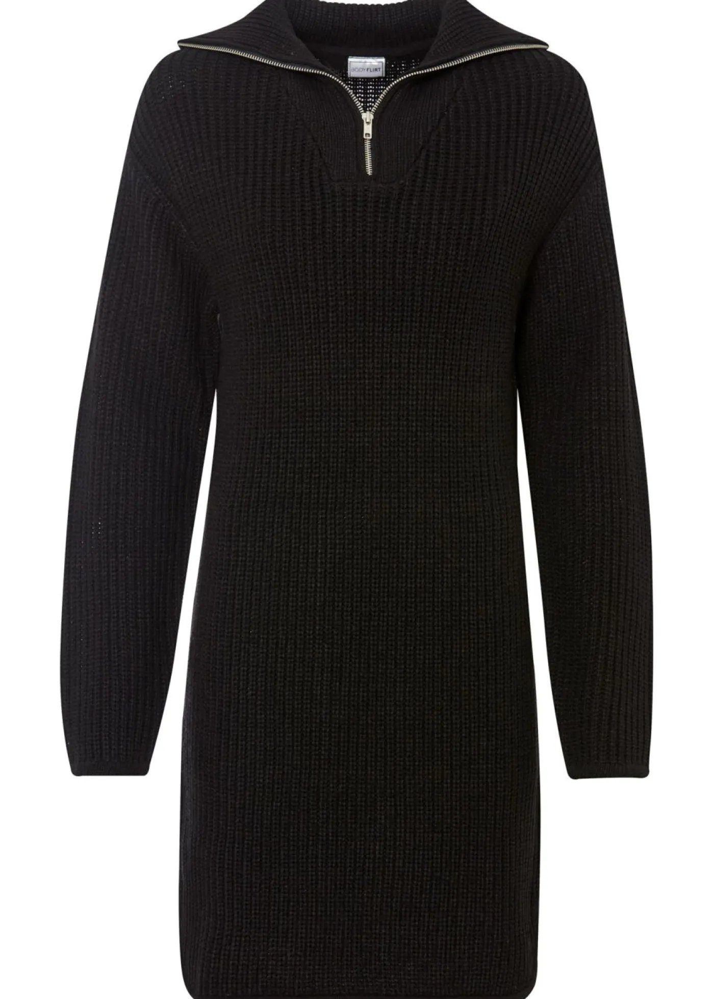 bonprix bonprix Vestidos|Ropa De Punto>Vestido de punto de poliéster reciclado Negro