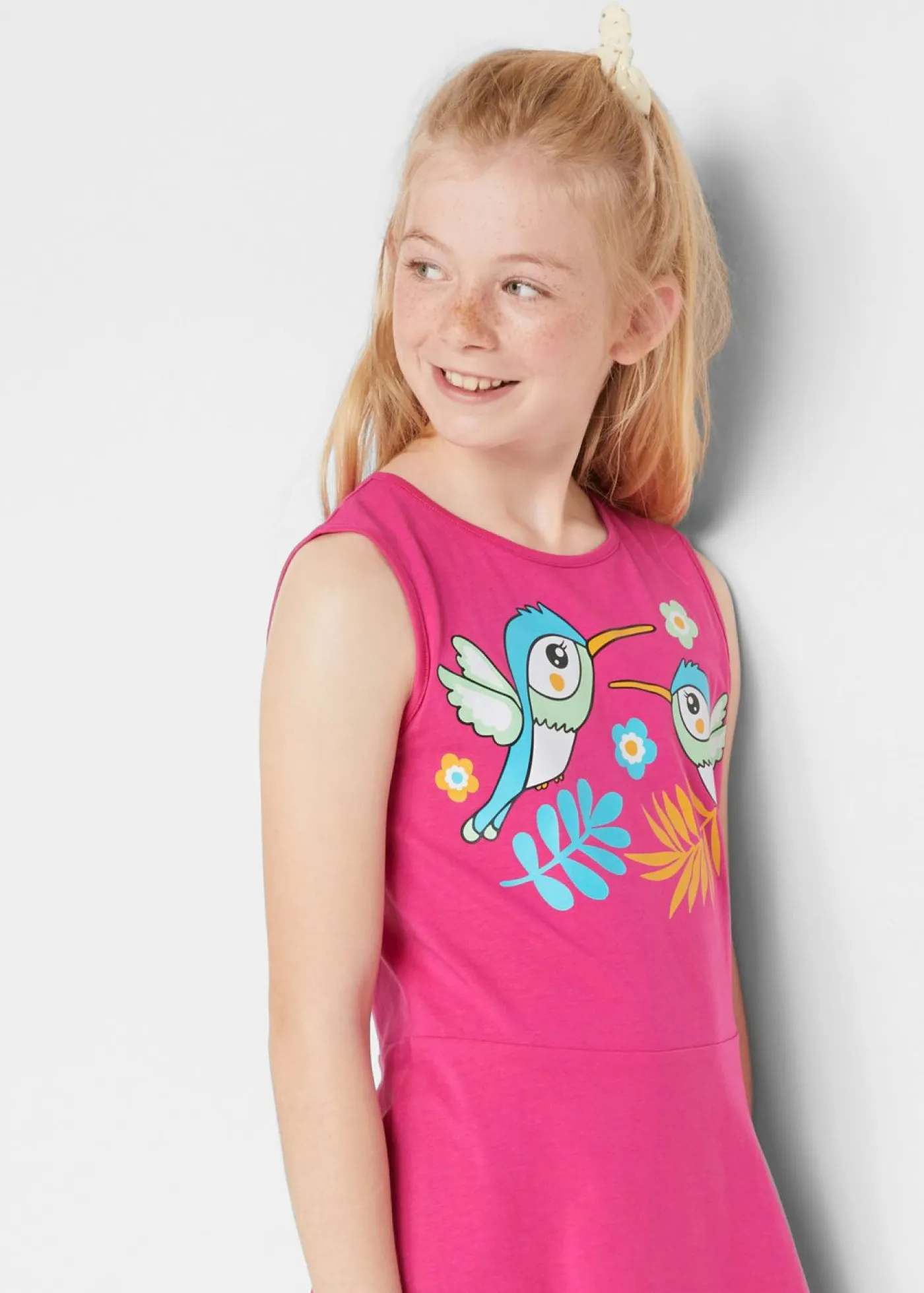 bonprix bonprix Ropa 2 A 9 Años·Vestidos Y Faldas|Ropa 2 A 9 Años·Multipack>Vestido de punto de puro algodón orgánico (3 unidades) menta suave+morado oscuro+pink lady