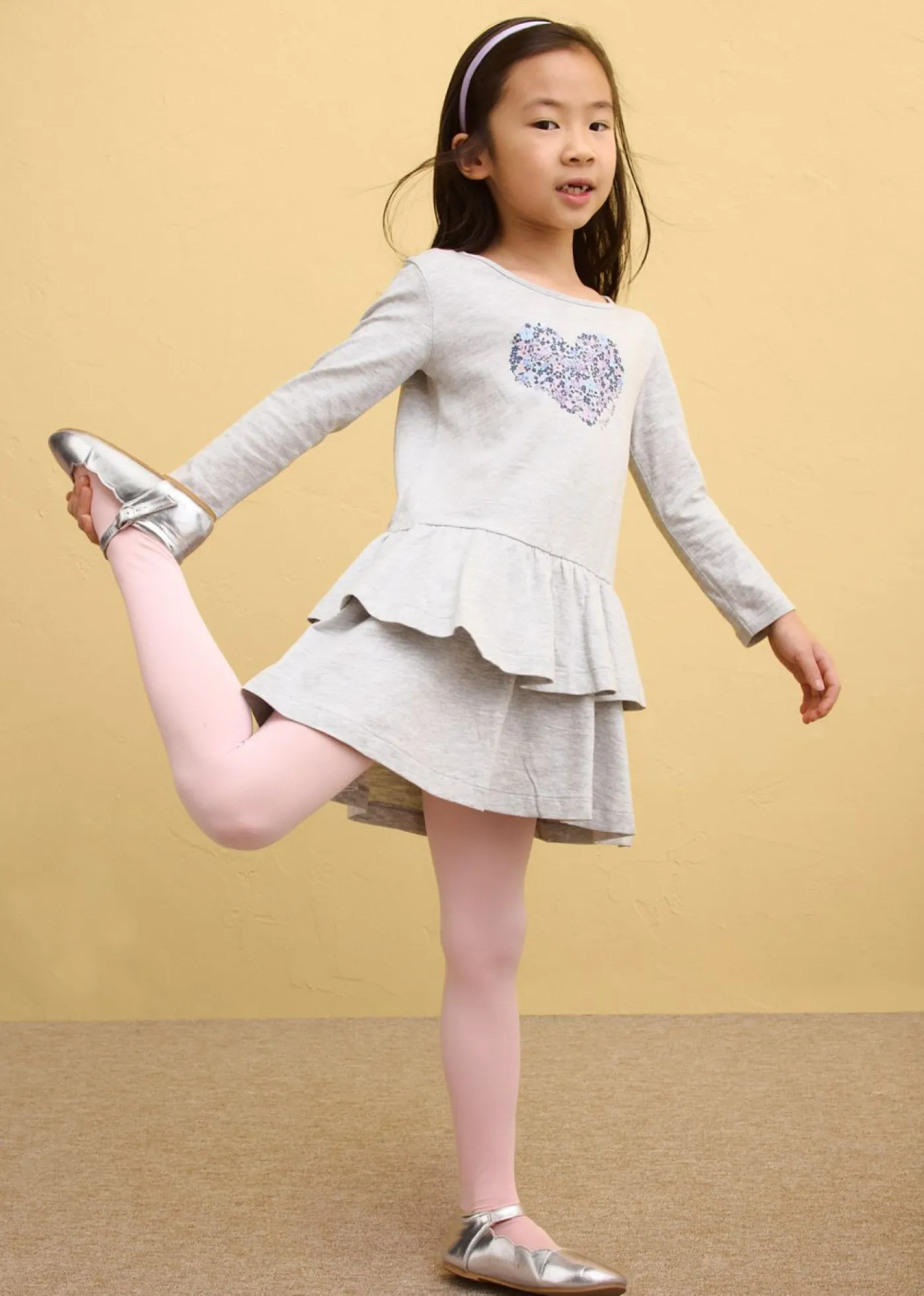 bonprix bonprix Ropa 2 A 9 Años·Vestidos Y Faldas|Ropa 2 A 9 Años·Multipack>Vestido de punto de puro algodón orgánico (2 unidades) gris claro jaspeado+violeta ahumado+azul marino