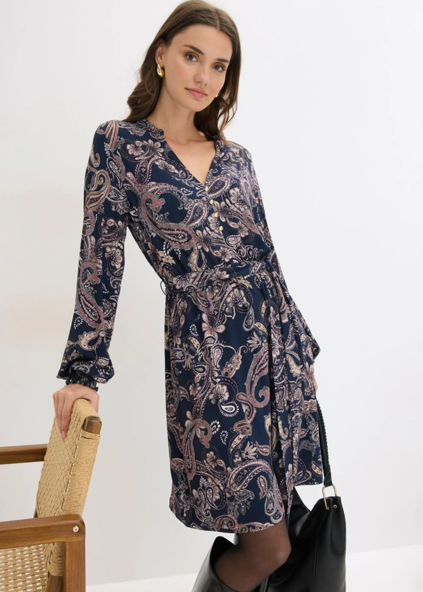 Mujer bonprix bonprix Vestido de punto de suave mezcla de viscosa