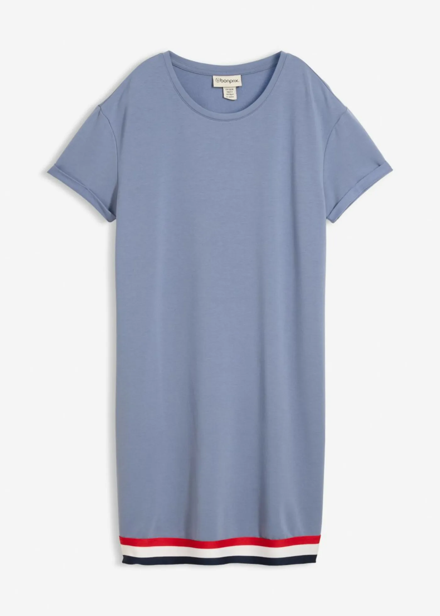 bonprix bonprix Ropa Cómoda|Vestidos>Vestido de punto de suave mezcla de viscosa Azul ahumado